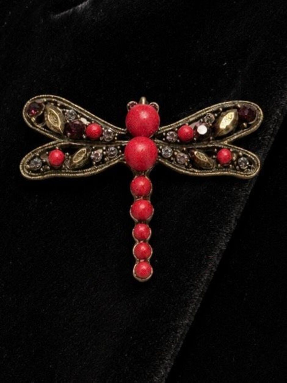 Men’s Jazz Club Dragonfly Lapel Pin Vintage Style Brooch